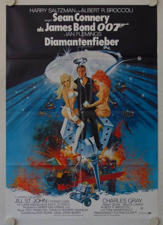 Diamonds are forever re-release german movie poster